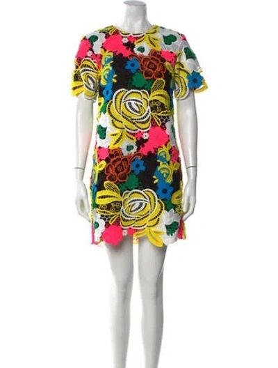 Pre-owned Le Superbe Printed Mini Dress W/ Tags In Multi