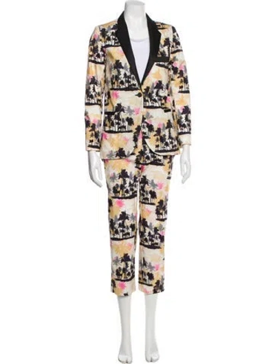 Pre-owned Le Superbe Printed Pantsuit In Neutral