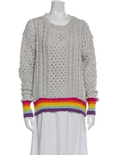 Pre-owned Le Superbe Scoop Neck Sweater In Gray