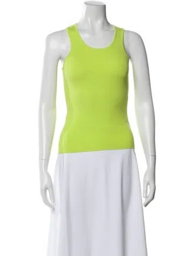 Pre-owned Le Superbe Scoop Neck Sweater W/ Tags In Green