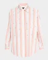 Le Superbe Seaside Over You Embellished Long-sleeve Shirt In Seaside Stripe