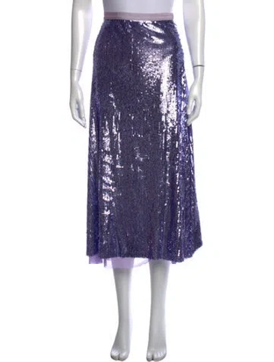 Pre-owned Le Superbe Sequin Midi Length Skirt W/ Tags In Purple