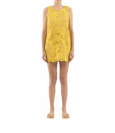 Le Superbe Valentina Shifter Dress In Sunflower In Yellow