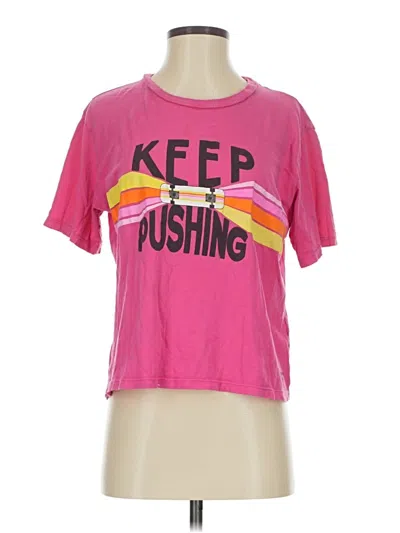 Pre-owned Le Superbe Short Sleeve T-shirt In Pink
