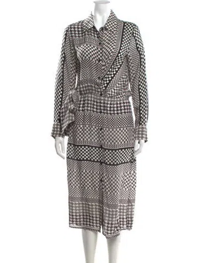 Pre-owned Le Superbe Silk Midi Length Dress In Black