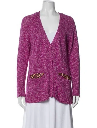 Pre-owned Le Superbe Silk Patterned Jacket In Purple