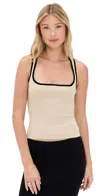 Le Superbe Snatched Square Tank Au Naturel