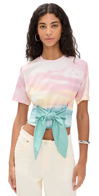 Le Superbe Sparkling Surf Tied Up Tee Sparkling Surf In Sparkling Surf