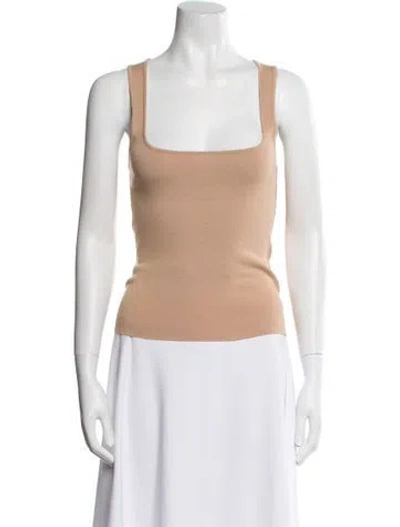 Pre-owned Le Superbe Square Neckline Sleeveless Top W/ Tags In Neutral