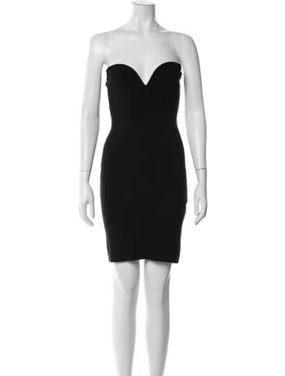 Pre-owned Le Superbe Strapless Mini Dress W/ Tags In Black