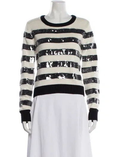 Pre-owned Le Superbe Striped Crew Neck Sweater In Multi