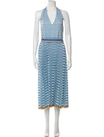 Pre-owned Le Superbe Striped Long Dress W/ Tags In Blue