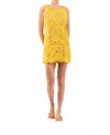 Le Superbe Shifter Mini Dress In Sunflower In Yellow