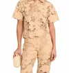 Le Superbe Suntan Short-sleeve Camp Buttondown Shirt In Neutral