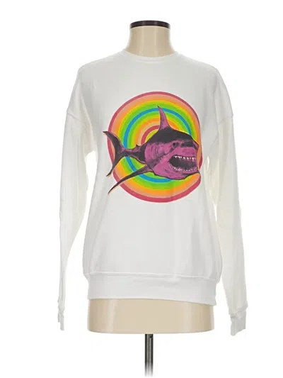 Pre-owned Le Superbe Sweatshirt In White