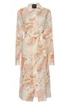 Le Superbe Temescal Dress In Morning Sky Eyelet In Multi