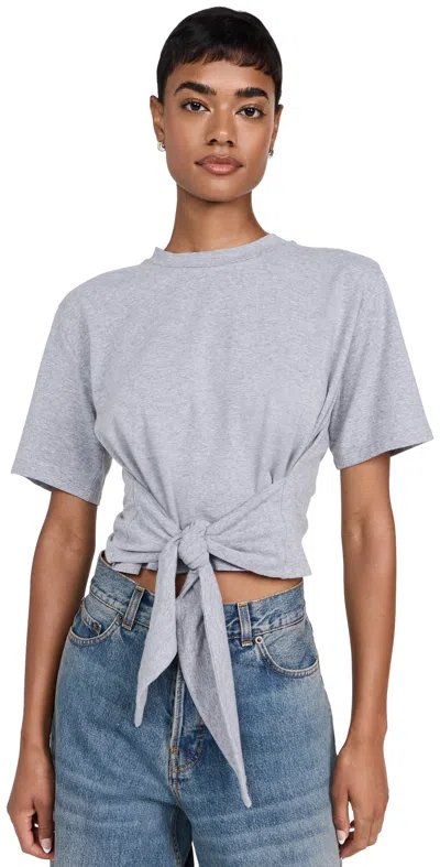 Le Superbe Tied Up Tee Heather Grey