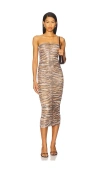 Le Superbe Tigress Tube Dress In Multi