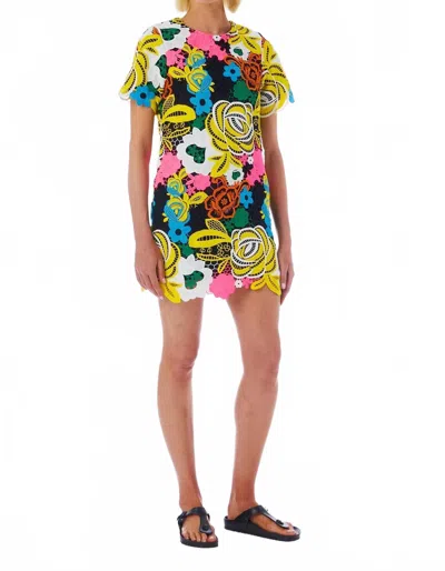 Le Superbe Topanga Canyon Dress In Electric Floral In Multi