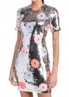 Le Superbe Twiggy Dress In Acid Posey Garden In Multi