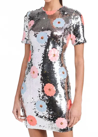 Le Superbe Twiggy Dress In Acid Posey Garden In Multi