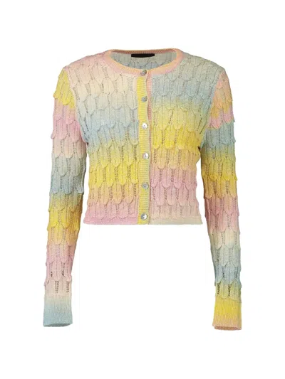 Le Superbe Vintage 90s Button-fastening Cardigan In Multi