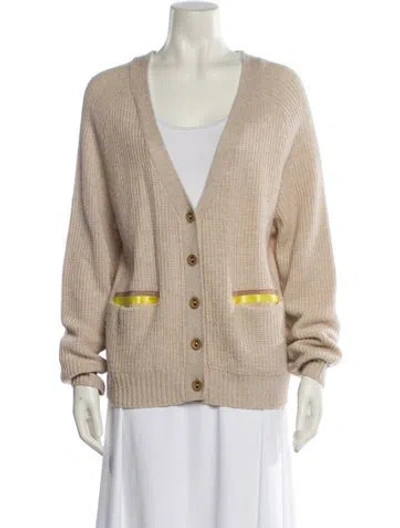Pre-owned Le Superbe V-neck Sweater In Neutral
