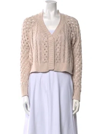 Pre-owned Le Superbe V-neck Sweater In Pink