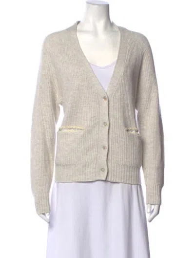 Pre-owned Le Superbe V-neck Sweater W/ Tags In Grey