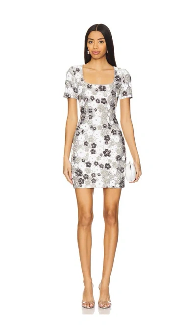 Le Superbe Winter Garden Shift Dress In Winter Floral