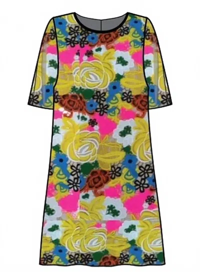 Le Superbe Women's Floral Dress In Electric Floral In Multi