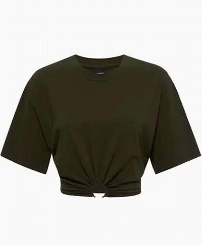 Le Superbe Women's Trancas Crop Tee In Hunter Green