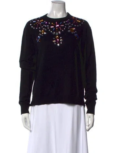 Pre-owned Le Superbe Wool Crew Neck Sweater In Black
