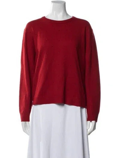 Pre-owned Le Superbe Wool Crew Neck Sweater In Red