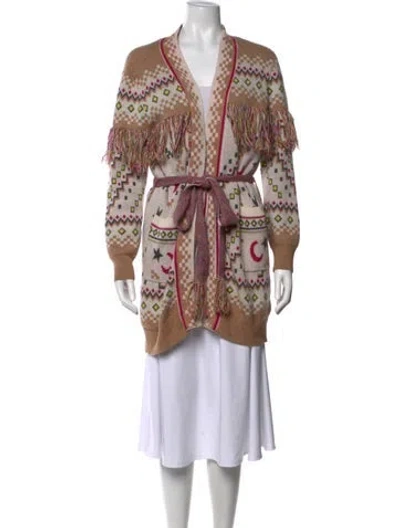 Pre-owned Le Superbe Wool Printed Sweater In Neutral