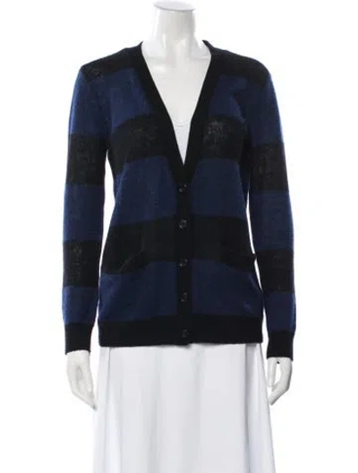 Pre-owned Le Superbe Wool Striped Sweater In Blue