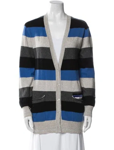 Pre-owned Le Superbe Wool Striped Sweater In Multi