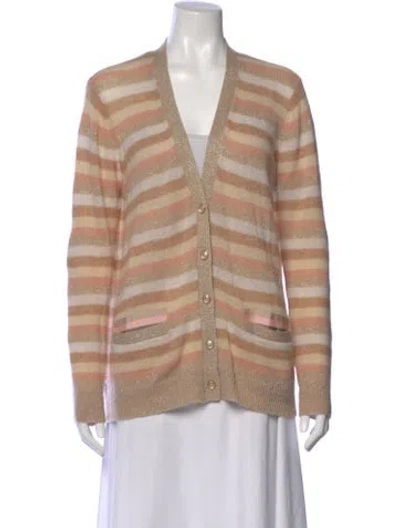 Pre-owned Le Superbe Wool Striped Sweater In Neutral
