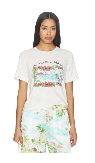 Le Superbe You Had Me At Aloha Tee In Vintage Cream