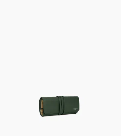 Le Tanneur 3 Slot Travel Watch Box In Soft Grained Leather