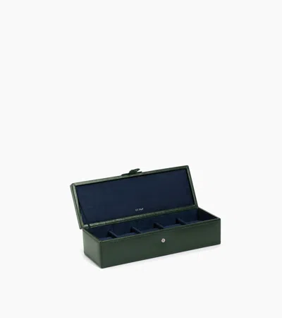 Le Tanneur 5 Slot Watch Box In Grained Leather