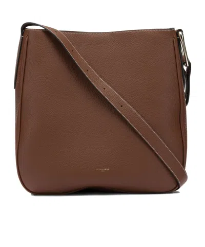 Le Tanneur Adjustable Strap Shoulder Bag In Brown