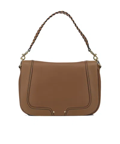 Le Tanneur Braided-handle Shoulder Bag In Brown