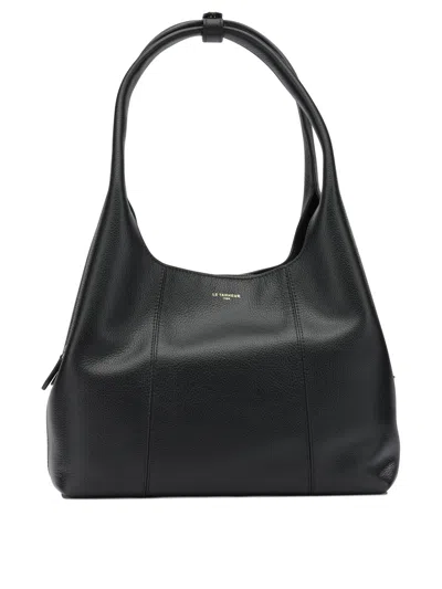 Le Tanneur Leather Crossbody Bags In Black