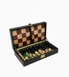 Le Tanneur Large Leather Chessboard In Black