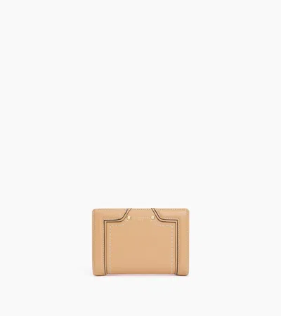 Le Tanneur Ella Medium Wallet In Grained Leather In Multi