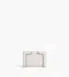 Le Tanneur Ella Medium Wallet In Grained Leather In White