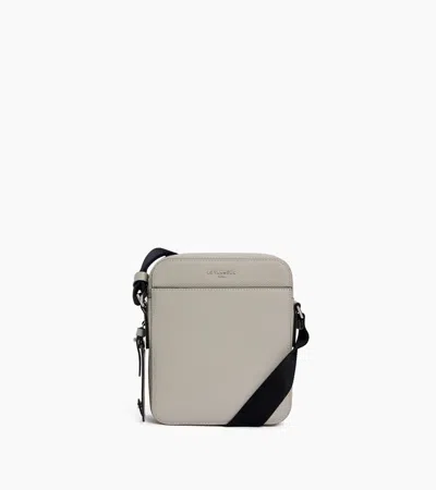 Le Tanneur Emile Small Satchel In Signature T Leather In Gray
