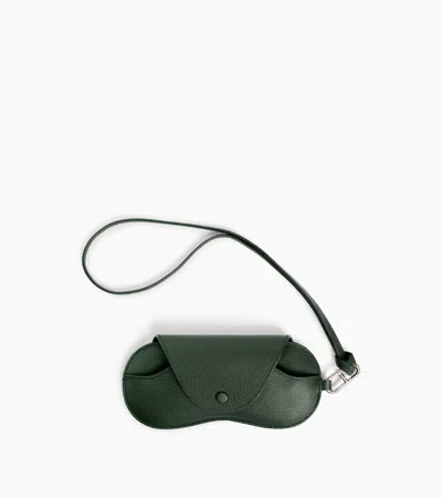 Le Tanneur Glasses Case With Charms In Grained Leather