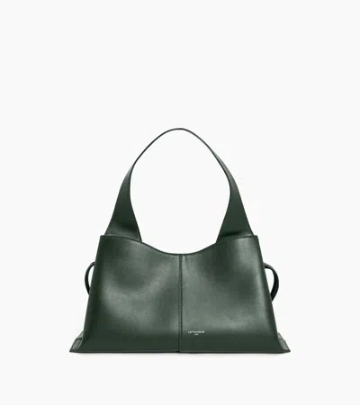 Le Tanneur Félicie Small Handbag In Smooth Leather In Green Malachite